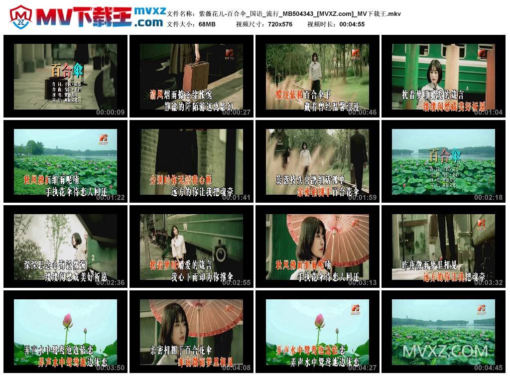 紫薇花儿-百合伞_国语_流行_MB504343